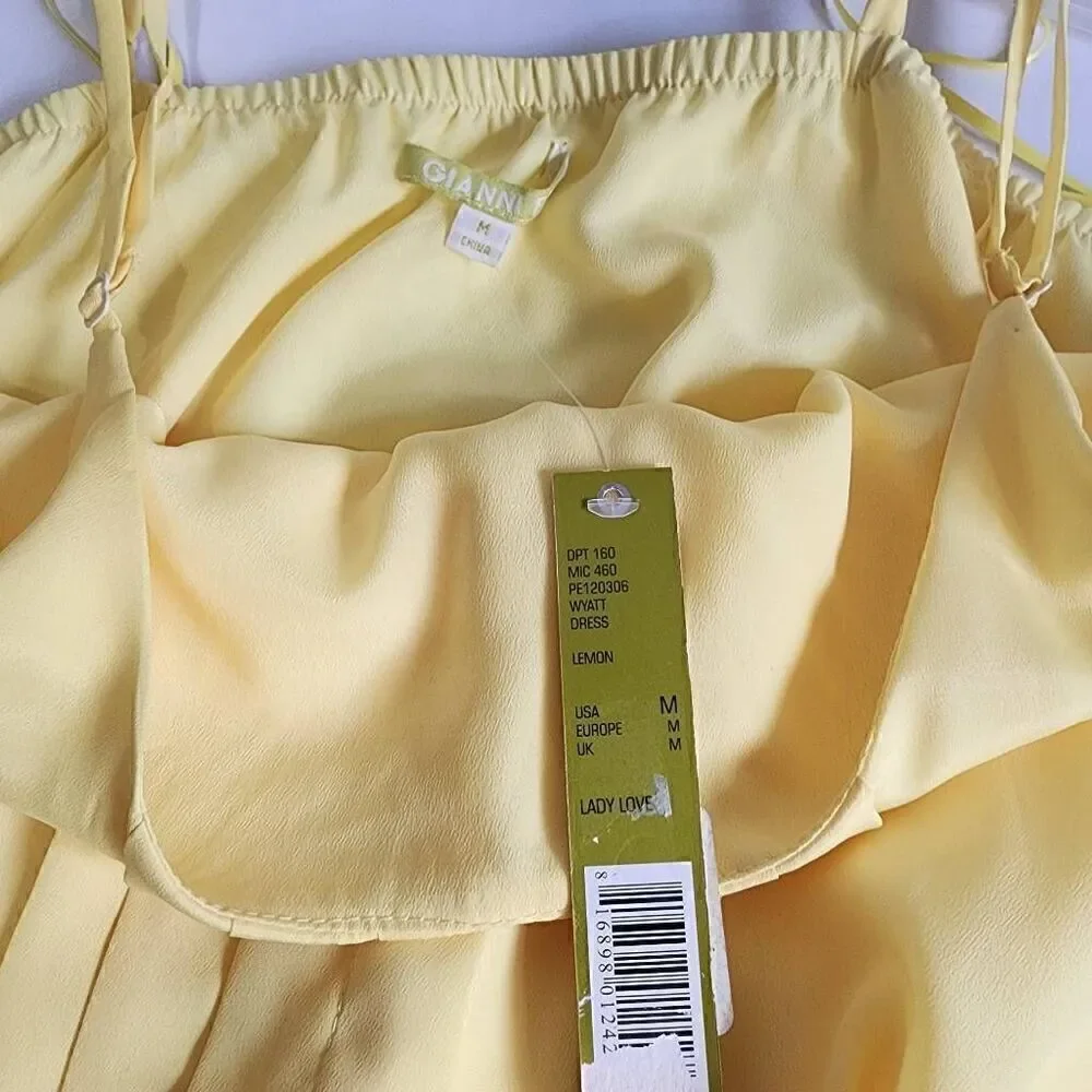 Gianni Bini Ruffled High Low Dress Size M NWT A10